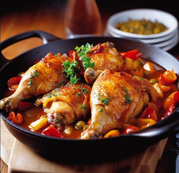 Poulet basquaise